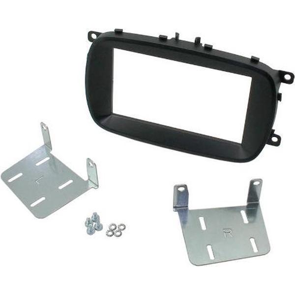2-DIN frame ECO Fiat 500X 2015 -> zwart