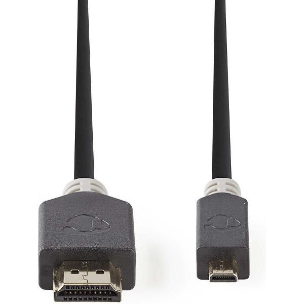 Nedis Micro HDMI - HDMI kabel - versie 1.4 (4K 30Hz) / zwart - 2 meter