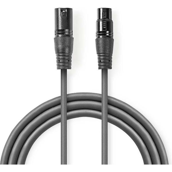 Nedis XLR (m) - XLR (v) audiokabel - 3 meter
