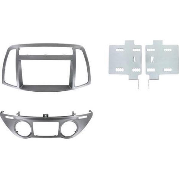 2-DIN HYUNDAI i20 2012 --> met autom airco oem paneel zwart
