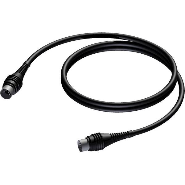 Procab CAM400 DIN 5-pins MIDI kabel / zwart - 0,50 meter