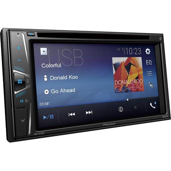 Pioneer AVH-G220BT Touchscreen CD/DVD tuner met BT, USB, Aux-in, video out