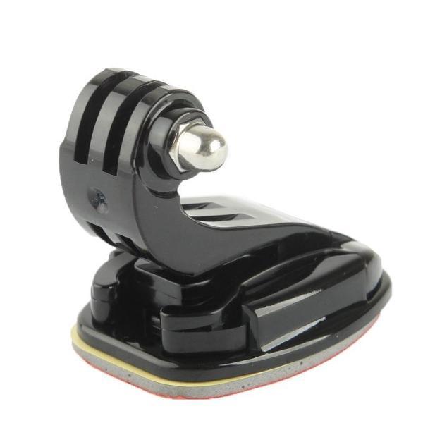 J-Hook + Mount + Sticker Set Mounts Bevestiging voor GoPro en andere Actiecamera's| Zwart / Black