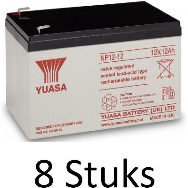 8 Stuks Yuasa lead-acid Batterij NP12-12