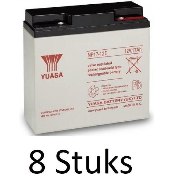 8 Stuks Yuasa lead-acid Batterij NP17-12