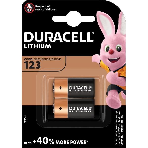Duracell Ultra Photo CR123A - 2 stuks