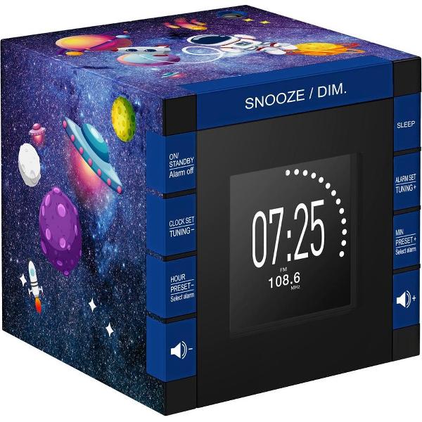 Bigben Wekkerradio met Projectie - Galaxy/ Melkweg