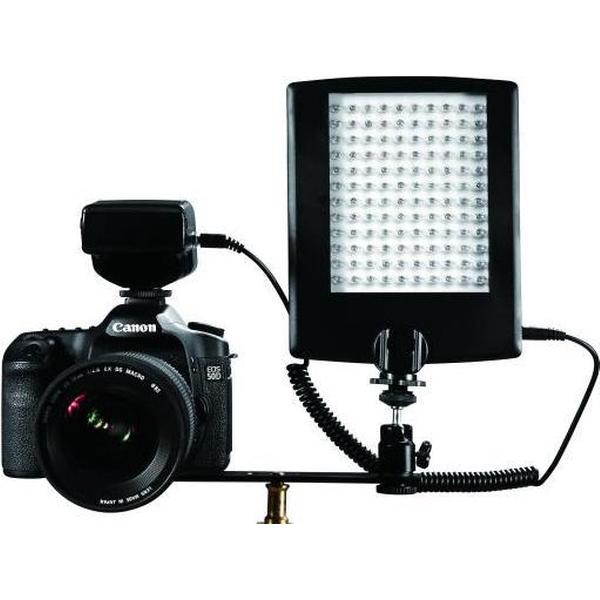 Falcon Eyes LED Lamp met Flitser DV-120FV op Batterij