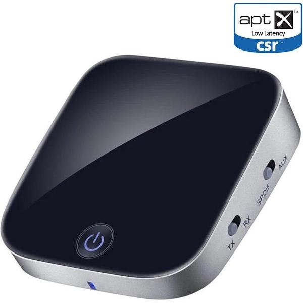 DrPhone Skylink AptX HD Bluetooth 5.0 Zender en Ontvanger - Low Latency / Minimaliseer Vertragingen - RX / TX Ontvanger / Headphones TV / Desktop PC Surround Systeem