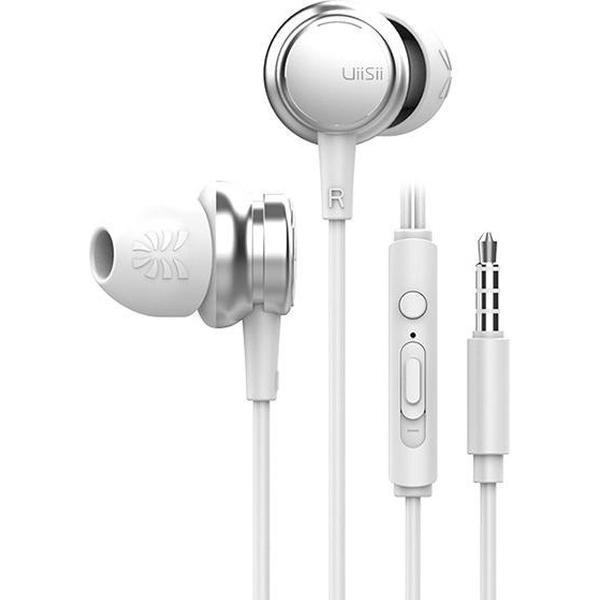 UiiSii HM9 Wit - Metalen In-Ear Oortjes - Mooi Design
