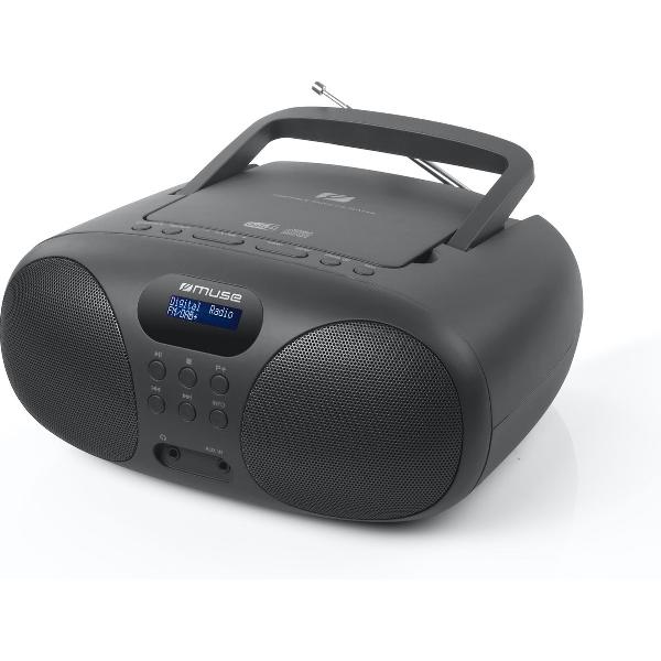 Muse MD-208 DB Draagbare DAB+ Radio, CD-speler (zwart)
