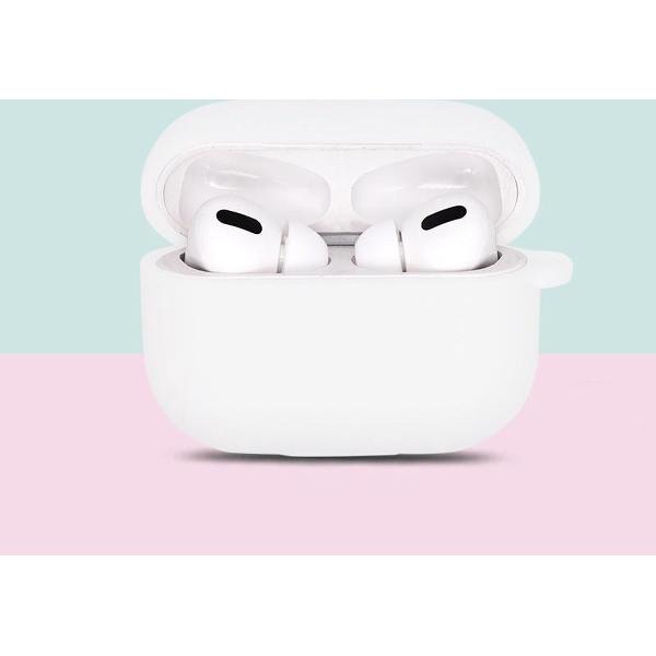 Airpods Pro Case - Airpods Pro Hoesje - Airpods Pro Siliconen - Airpods Pro Cover - Airpods Pro Bescherming - Airpods Case - Geschikt voor Airpods Pro - Wit