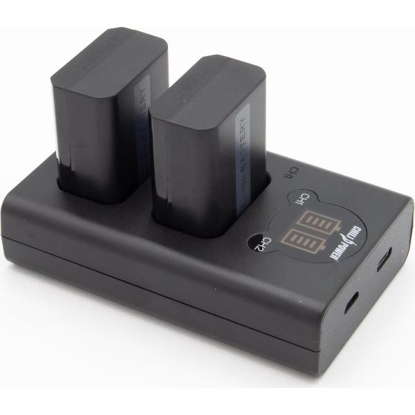 ChiliPower NP-FW50 Sony USB Duo Kit - Camera accu set