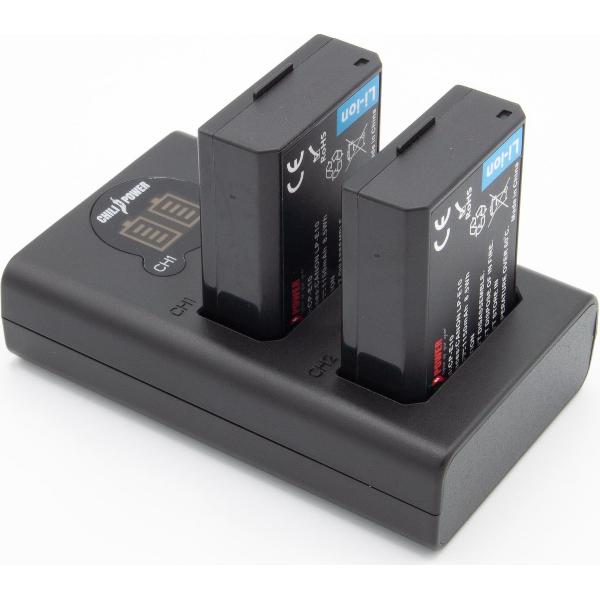 ChiliPower LP-E10 Canon USB Duo Kit - Camera accu set