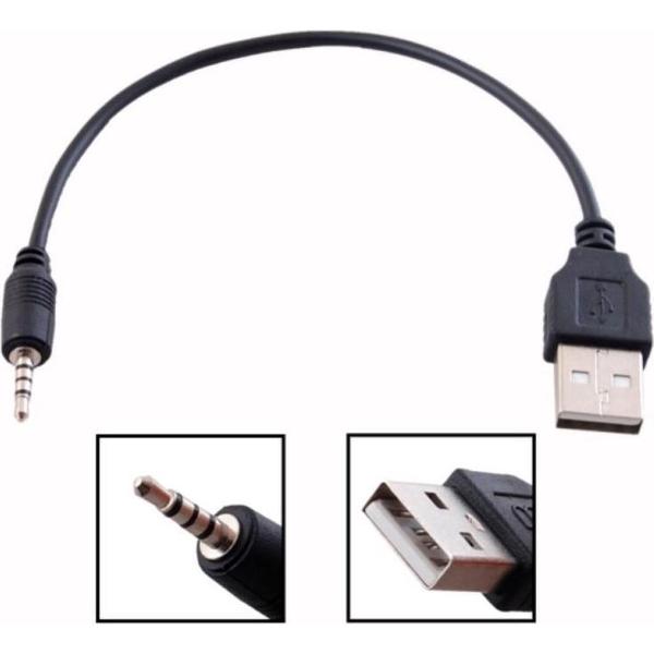 2.5mm Jack naar USB Kabel voeding