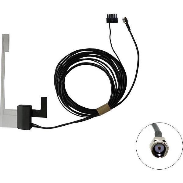 Antenne DAB binnenruit plak SMA M 300 cm LHD