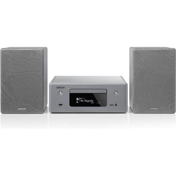 Denon CEOL N-10 -Minisysteem met HEOS Built-in, Airplay 2 en Bluetooth - Grijs