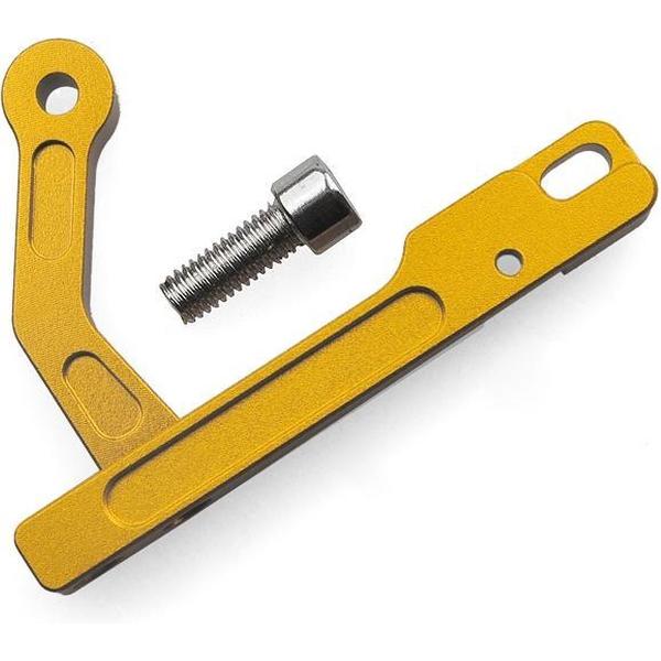 Metalen ijzer cnc mobiele apparaathouder voor DJI Phantom 3 of Inspire 1 zender (geel)