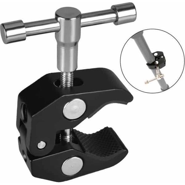 Slider Magic Mount Backhoes Large Claws Clip voor spiegelreflexcamera's (zwart)