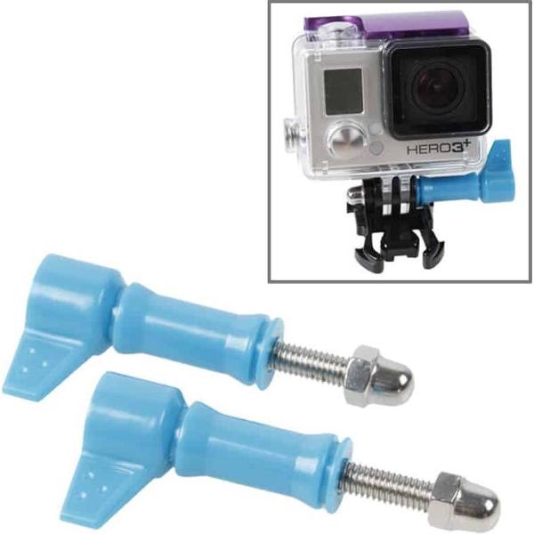 2 STKS TMC HR213 L-shape vastere koppelschroef voor GoPro HERO4 / 3 + / 3/2 (blauw)