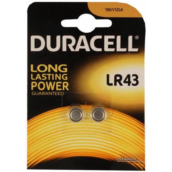 Duracell LR43 Alkaline Batterijen - 2 stuks