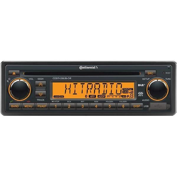 Continental CCD7428UB-OR - Autoradio - Bluetooth - DAB+ - CD / 24V
