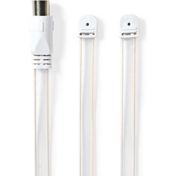 Nedis ANFM105ME Fm-antenne Voor Binnen En Buiten 87,5 - 108 Mhz Bereik Van 0 - 15 Km Iec 1,80 M