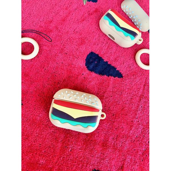 Hamburger - AirPods Pro Case - beschermhoes - cover - hoesje - AirPods - Siliconen Case