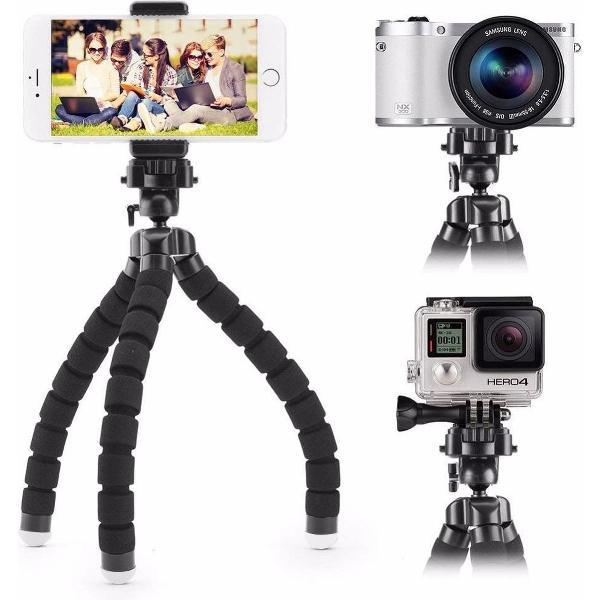 Alpha Trade octopus statief-tripod-smartphone/telefoon-camera-gopro-360 graden draaibaar-flexibele octopus statief-mini statief-met bluetooth afstandsbediening-statiefarm