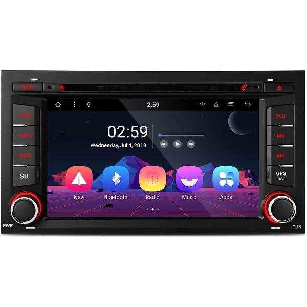 Seat Android 8.1 Octa Core Navigatie Car Stereo 7-inch Smart Multimedia Player