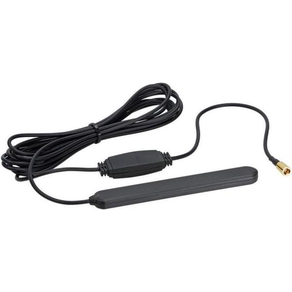 Universele DAB plakantenne met 3.00 mtr. DAB+ SMB F 5volt