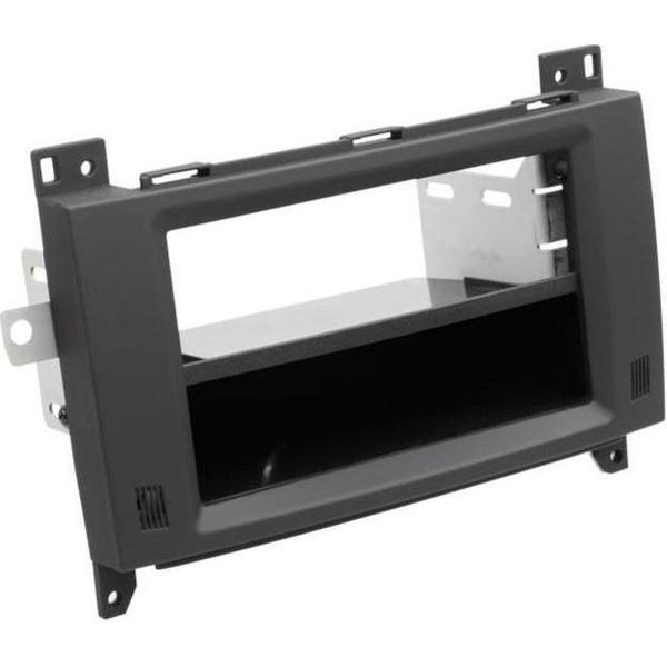 2-DIN paneel Mercedes Benz Viano / Vito Rubber Touch / R-Klasse met opbergvak