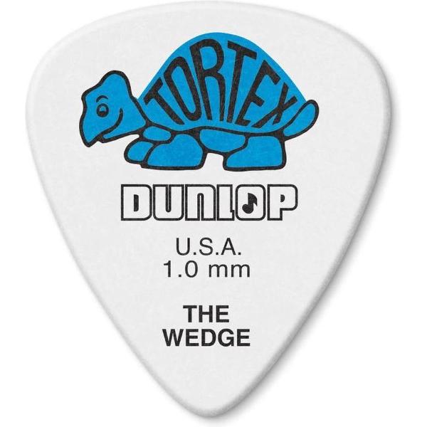 Dunlop Tortex The Wedge pick 6-Pack 1.00 mm plectrum