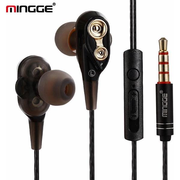 Mingge M20 In-Ear Oordopjes met 3.5mm Jack Oortjes voor Apple iPhone / Samsung Galaxy / Huawei - goud