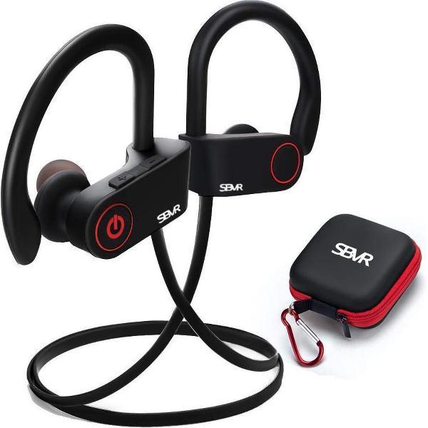 Draadloze bluetooth in ear sport oortjes - zweetbestendig - Blauw