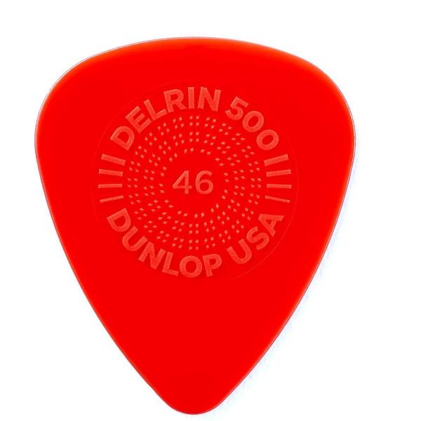 Dunlop Prime Grip Delrin 500 0.46 mm Pick 6-Pack standaard plectrum