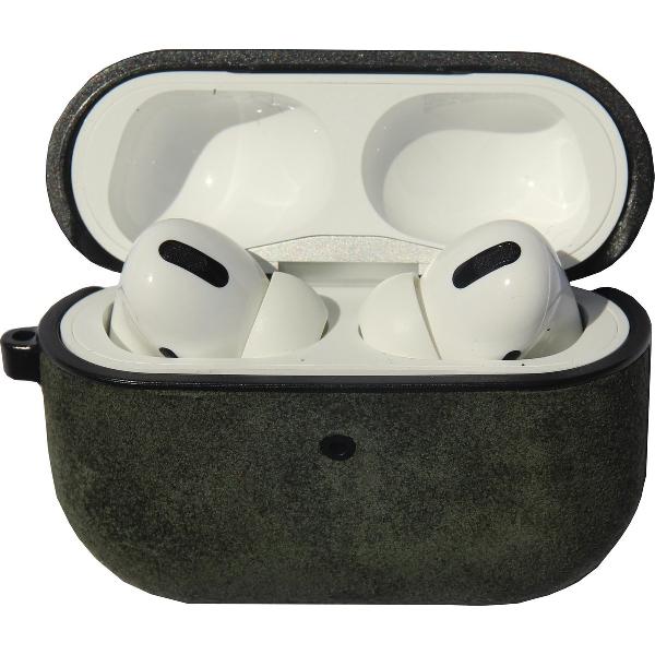 Airpods Pro Alcantara Case Groen
