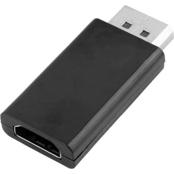 DisplayPort (male) naar HDMI (female) Adapter Kabel Koppelstuk voor TV / PC / Laptop / Beeldscherm / Monitor - DP naar HDMI