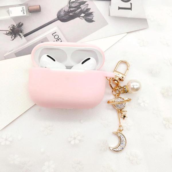 Cover Case voor Apple AirPods Pro (Siliconen) - Heldere Maanstijl