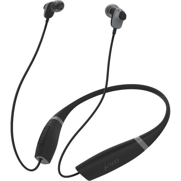 JAM comfort draadloze oortjes - Bluetooth oordopjes met nekband - zwart