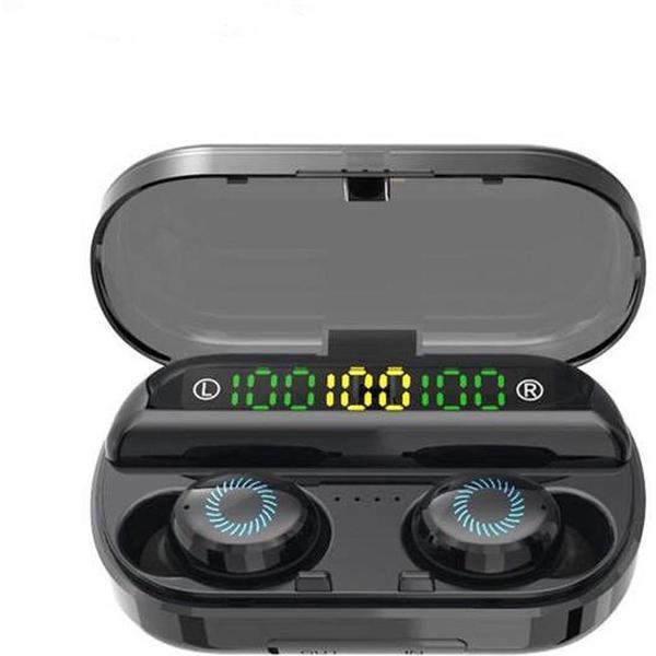 3 in 1 Draadloze Oordopjes - Met Oplaadcase en powerbank - - Bluetooth Oortjes - Geschikt voor Apple iPhone en Android smartphones - zwart