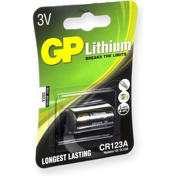 GP Lithium CR123 batterijen - 1 stuk