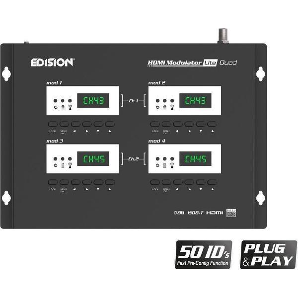 Edision HDMI Modulator Lite Quad 4X HDMI Naar Coax