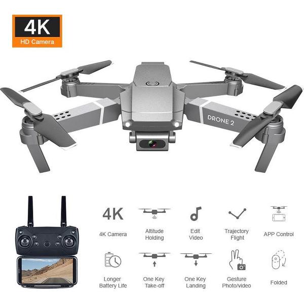 E68 Mini Drone Met 4K Camera - Foto - Video - WIFI FPV - Full HD Camera - Binnen & Buiten - Geschikt Voor Kinderen & Volwassenen