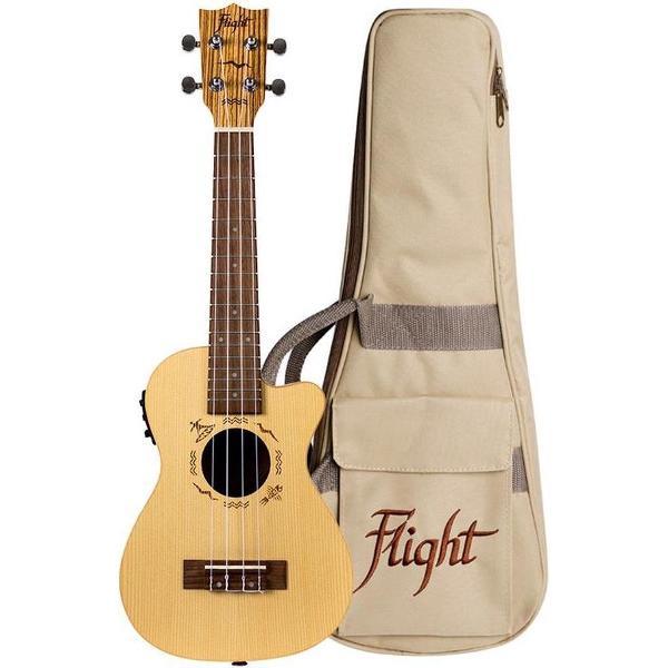 Flight DUC328CEQ Elec Concert Ukulele - Zeb B&S
