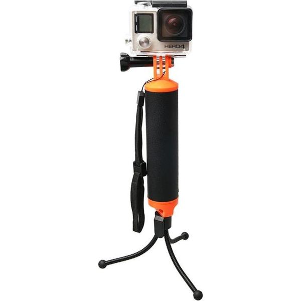 Drijvende handgreep met statiefhouder en verstelbare anti-verloren riem voor GoPro NIEUWE HERO / HERO6 / 5/5 sessie / 4 sessie / 4/3 + / 3/2/1, Xiaoyi en andere actiecamera's