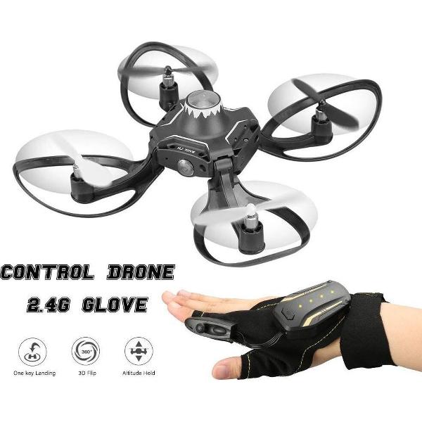 DrPhone VOLCANOX - 2.4G Handschoen Controle Interactieve Mini RC DroneRC Quadcopter voor Beginners en Gevorderden RTF