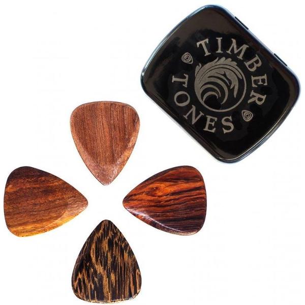 Timber Tones Acoustic Guitar Mixed Tin / 4 verschillende plectrums