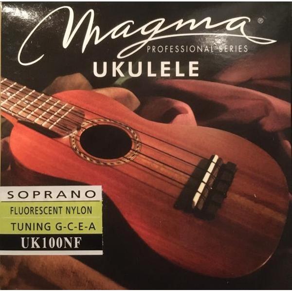 Magma UK100NF Fluorescerende snaren voor sopraanukulele ukelelesnaren