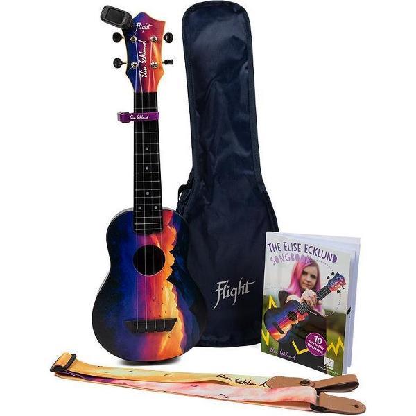 Flight: Elise Ecklund Travel Uke Bundle - Sunset